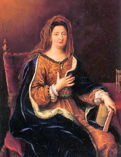 Pierre Mignard Francoise d'Aubigne, marquise de Maintenon Spain oil painting art